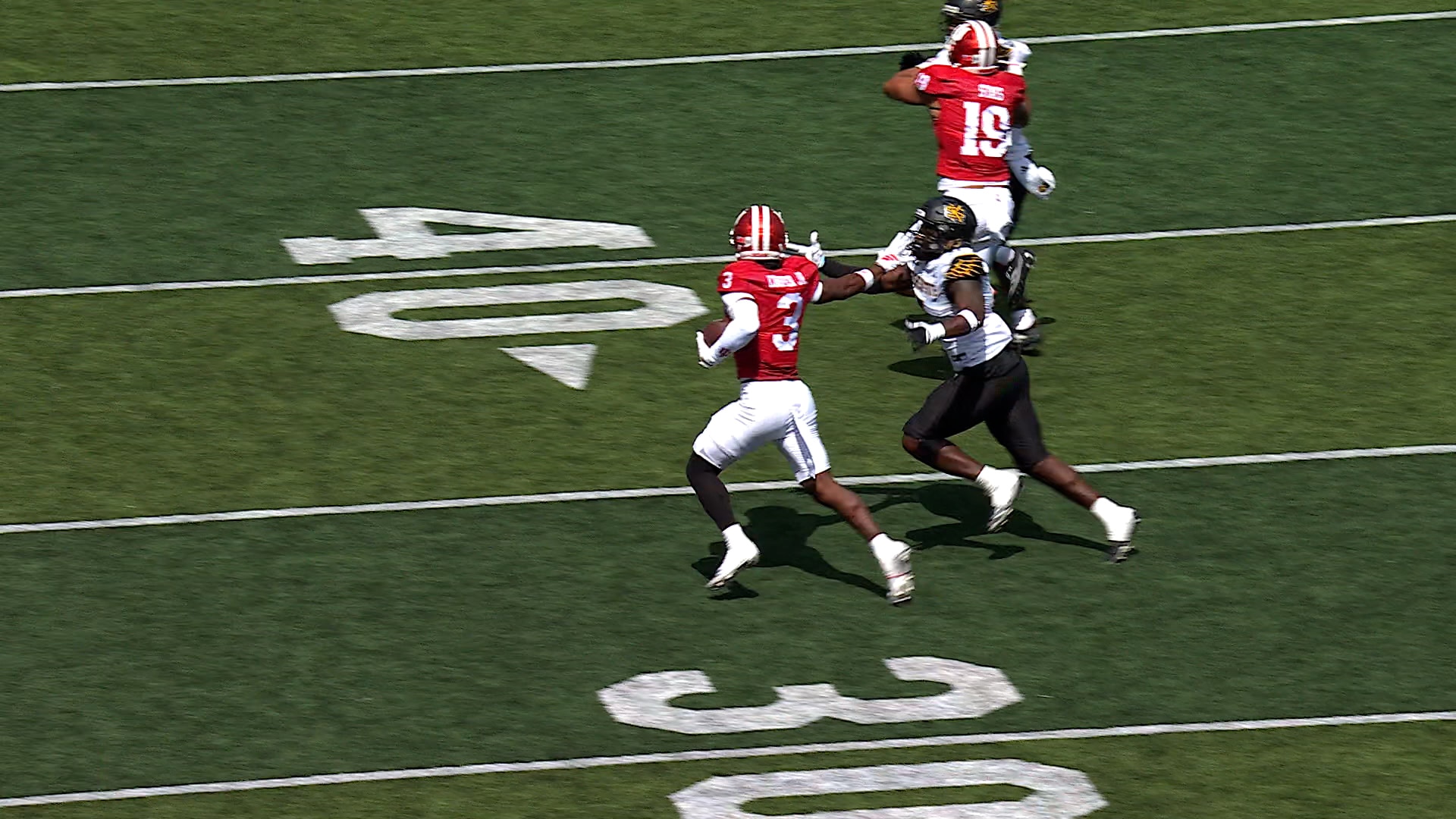 Omar Cooper Jr. takes it 75 yards to the house for a TD, extending Indiana’s lead over Kennesaw State
