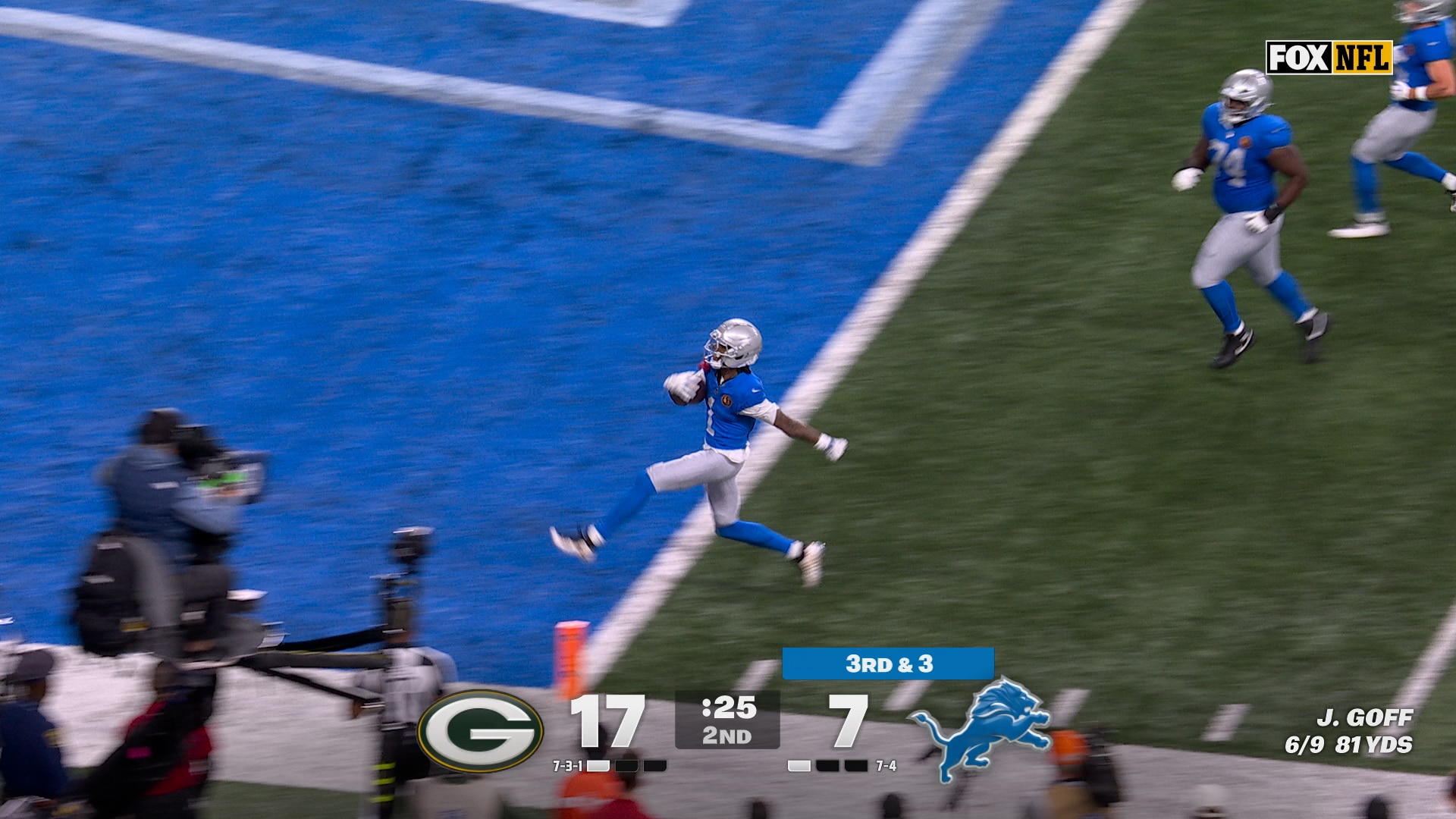 Lions’ Jared Goff finds Jameson Williams for 22-yard TD to cut into Packers’ lead | NFL Highlights