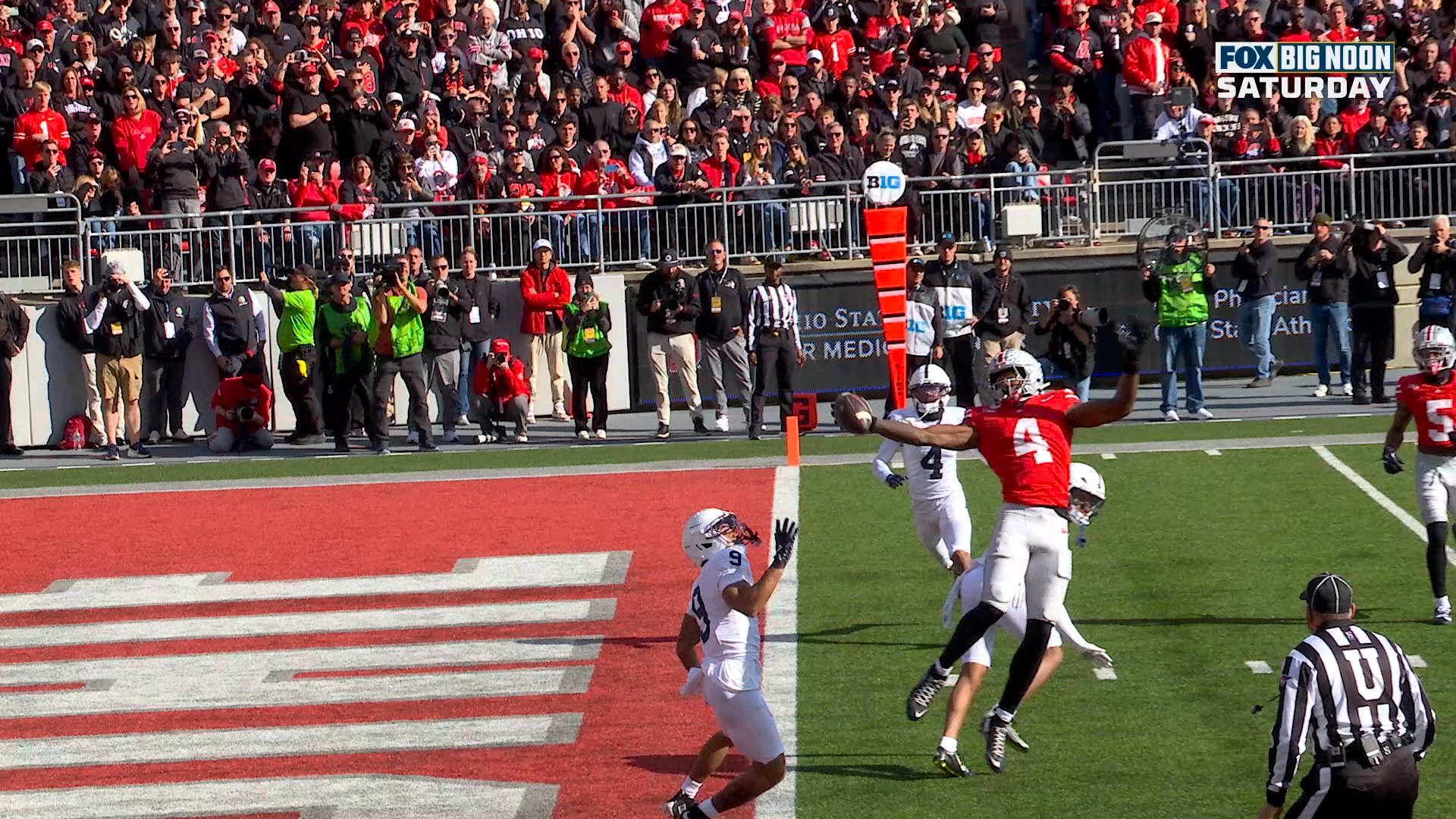 Jeremiah Smith makes OUTRAGEOUS ONE-HANDED TD CATCH, extending Ohio State’s lead over Penn State