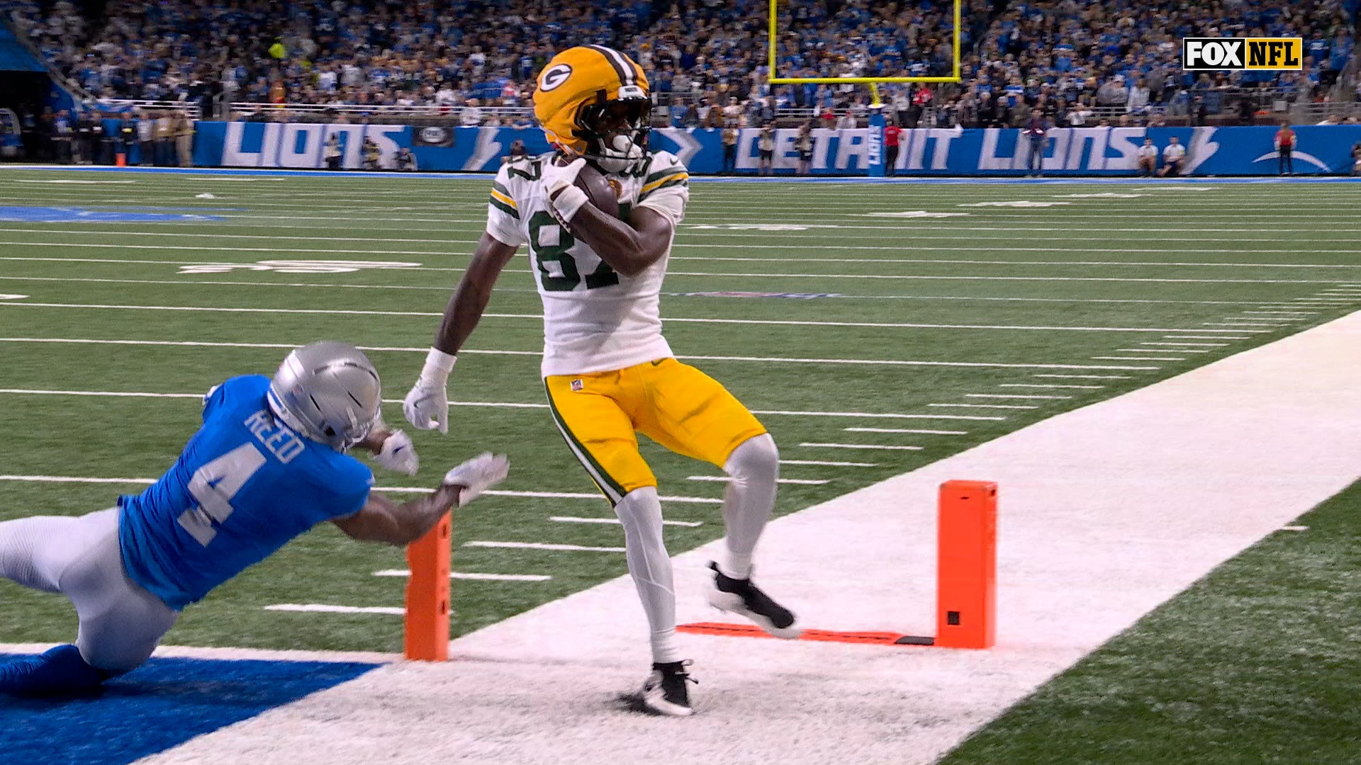 Packers’ Jordan Love connects with Romeo Doubs for a two-yard TD vs. Lions | NFL Highlights