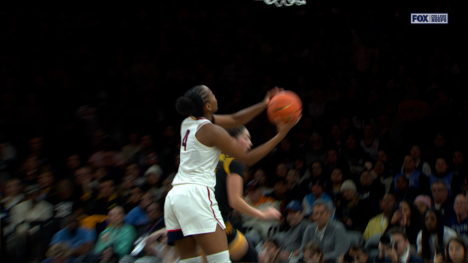 UConn’s Blanca Quinonez makes and-one, extending lead over Iowa