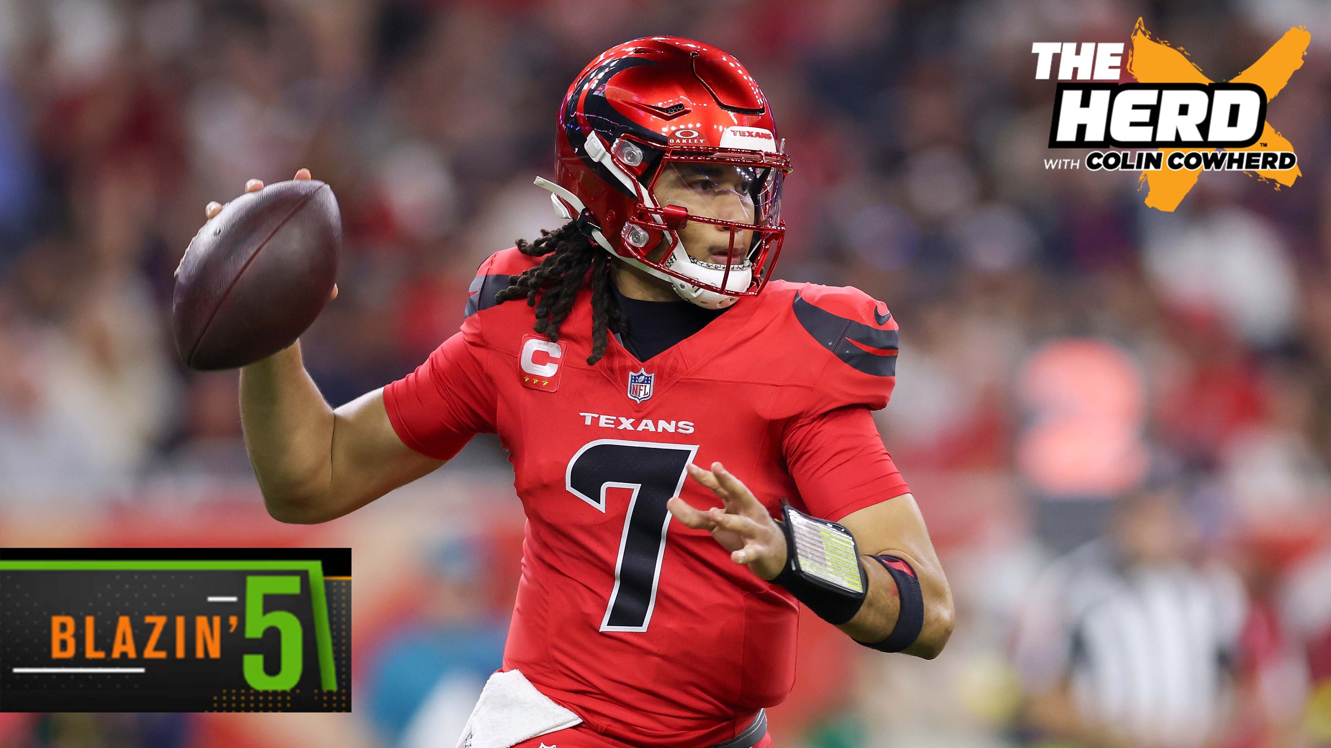 Blazin’ 5 for Week 17: Texans over Chargers, Seahawks vs. Panthers, Bengals cover? | The Herd